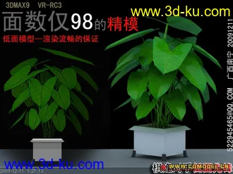 3D打印模型棋逢对手低面植物的图片