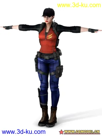 3D打印模型biohazard 5 全標準姿勢-model (沒骨架)的图片