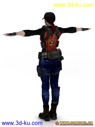 3D打印模型biohazard 5 全標準姿勢-model (沒骨架)的图片