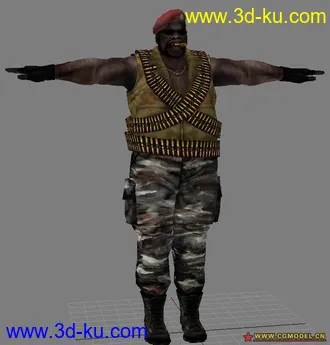 3D打印模型biohazard 5 全標準姿勢-model (沒骨架)的图片