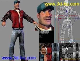 3D打印模型man+skin+textur的图片