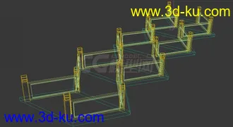 3D打印模型折桥  小桥 景观桥的图片