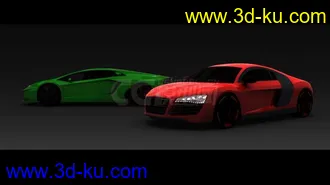 3D打印模型兰博基尼  奥迪R8的图片