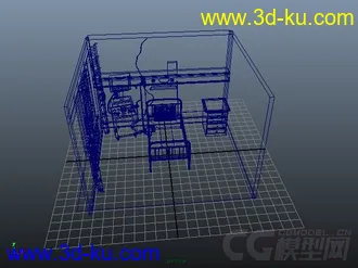 3D打印模型病房的图片