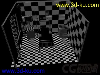3D打印模型病房的图片