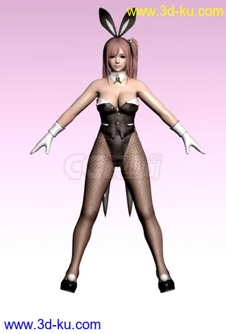 3D打印模型生或死5 穗乃果 / Honoka 可爱兔女郎 DOA5 性感丝袜黑丝兔女郎的图片