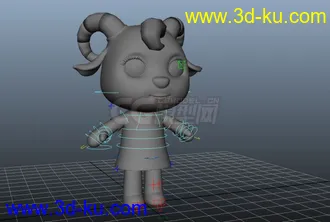 3D打印模型可爱的小羊的图片