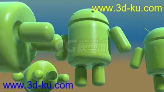 3D打印模型几年前做的安卓小机器的图片
