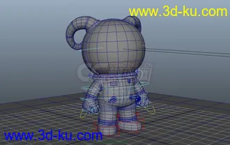 3D打印模型可爱的宇航员小羊的图片