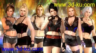 3D打印模型DOA5 性感御姐 Momiji 皮衣女郎 性感女郎 长发女郎 生与死5的图片