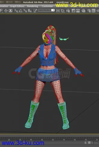 3D打印模型DOA5 性感御姐 Momiji 皮衣女郎 性感女郎 长发女郎 生与死5的图片