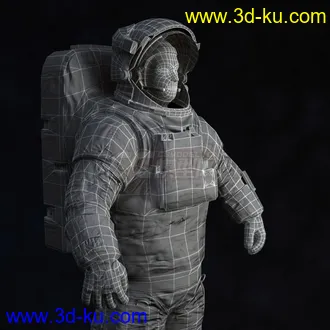 高质量宇航员模型，航天员，max文件带绑定，4k贴图的图片