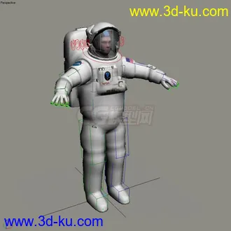 高质量宇航员模型，航天员，max文件带绑定，4k贴图的图片