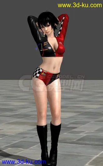 3D打印模型DOA5 Pai chen/ 短发版陈佩 性感女郎 俏皮萝莉 可爱萝莉  赛车女郎  性感萝莉的图片