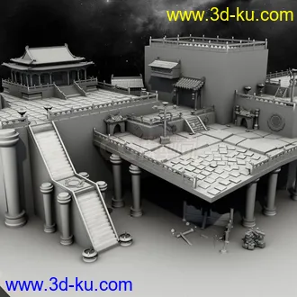 3D打印模型地府场景的图片