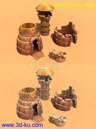 3D打印模型火炬之光2沙漠建筑-塔楼等的图片