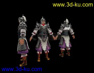 3D打印模型武将 将军  古代将领的图片