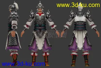 3D打印模型武将 将军  古代将领的图片