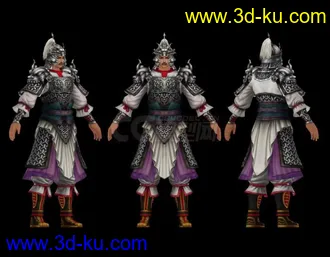 3D打印模型武将 将军  古代将领的图片