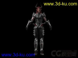 3D打印模型男魔神。大家分享下（带自建骨骼）的图片