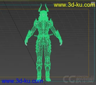 3D打印模型男魔神。大家分享下（带自建骨骼）的图片