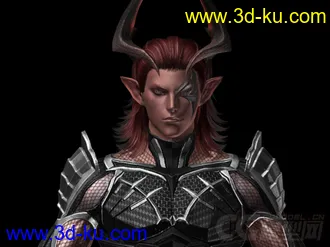 3D打印模型男魔神。大家分享下（带自建骨骼）的图片