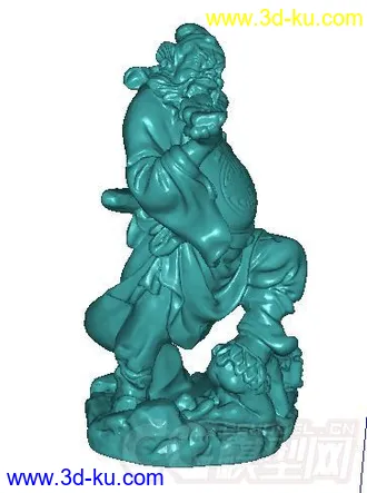 3D打印模型钟馗只是stl扫描文件的图片