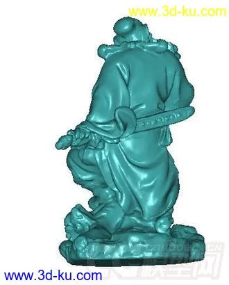3D打印模型钟馗只是stl扫描文件的图片