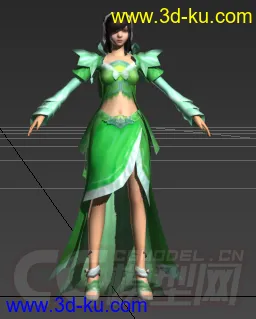 3D打印模型诛仙-广心水吉碧瑶装的图片