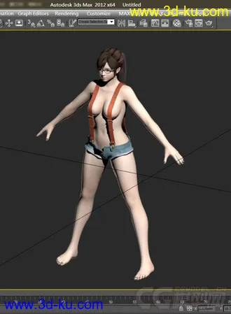 3D打印模型Kokoro 心 沙滩版 可爱女郎 沙滩女孩 背带裤女孩 可爱萝莉 性感女郎 DOA5 生或死5的图片