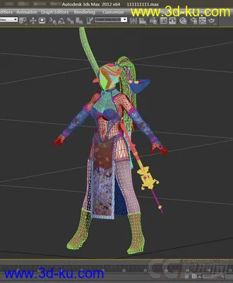 3D打印模型Momiji 网袜忍者版 性感网袜 性感御姐 性感丝袜 性感忍者 红叶 DOA5 生与死5的图片