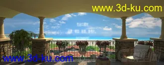 3dmax全模型建筑动画场景 海岸特写镜头的图片