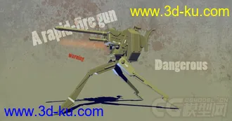 3D打印模型A rapid-fire gun的图片
