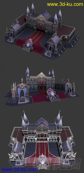 3D打印模型theCrisisOfShadow场景建筑系列之市政大厅的图片
