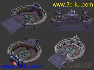 3D打印模型theCrisisOfShadow场景建筑系列-副本噩梦竞技场的图片