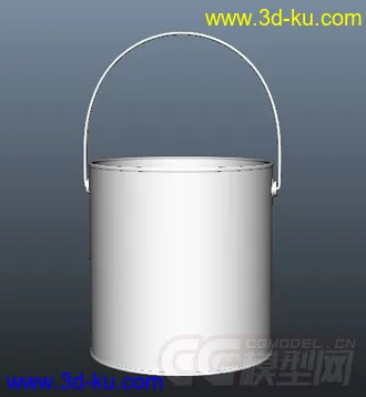 3D打印模型油漆桶一个的图片