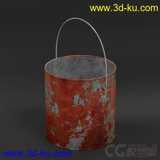 3D打印模型油漆桶一个的图片