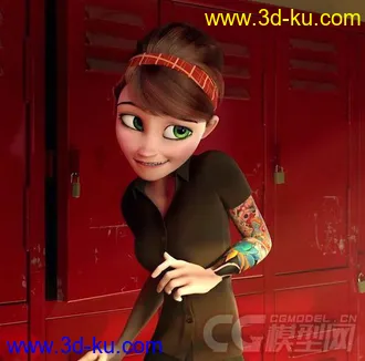 3D打印模型小女孩的图片