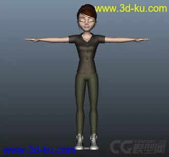 3D打印模型小女孩的图片