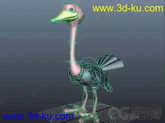 3D打印模型鸵鸟的图片