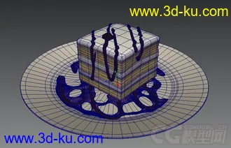 3D打印模型写实的奶油蛋糕点心，带材质的图片