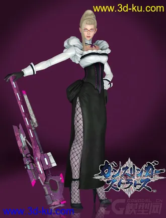 3D打印模型性感御姐 枪神御姐 性感女郎 枪神女郎 俏皮女郎  第十七极东帝都管理区的图片