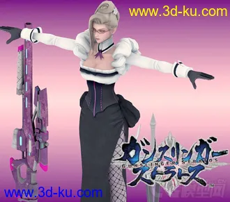 3D打印模型性感御姐 枪神御姐 性感女郎 枪神女郎 俏皮女郎  第十七极东帝都管理区的图片