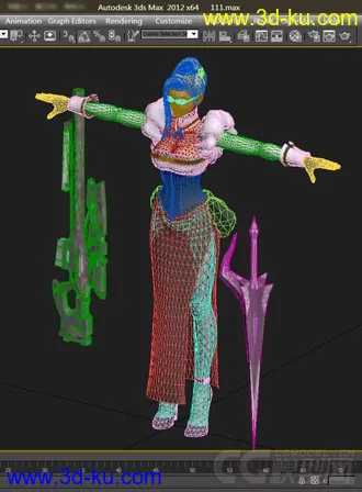 3D打印模型性感御姐 枪神御姐 性感女郎 枪神女郎 俏皮女郎  第十七极东帝都管理区的图片