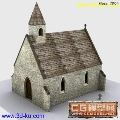 一个小教堂模型的图片1