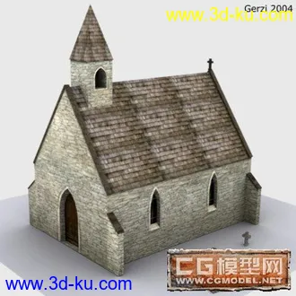 一个小教堂模型的图片