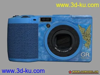 3D打印模型ricoh GR D蓝色纪念版相机的图片