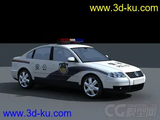 3D打印模型中国大众警车的图片