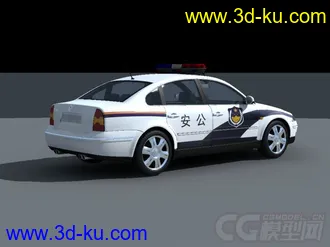 3D打印模型中国大众警车的图片