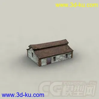 3D打印模型东方古代建筑场景老房子的图片